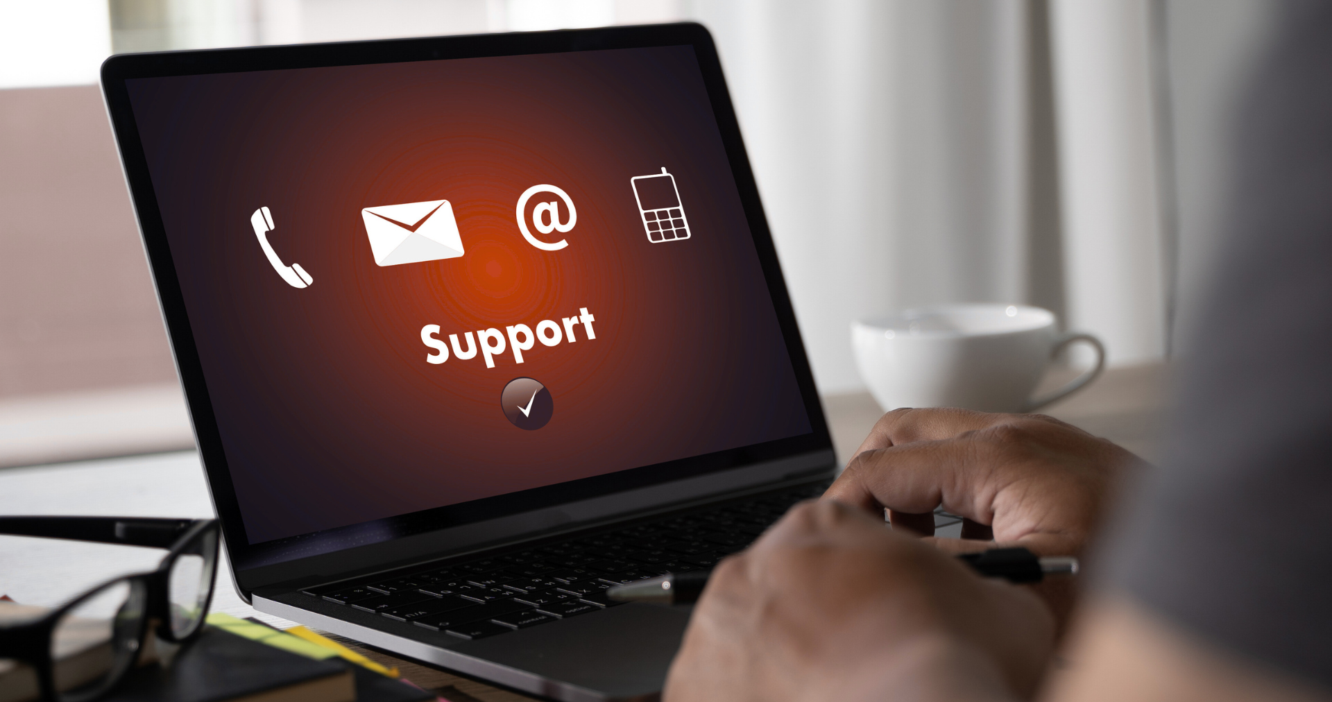 a person receiving remote IT support